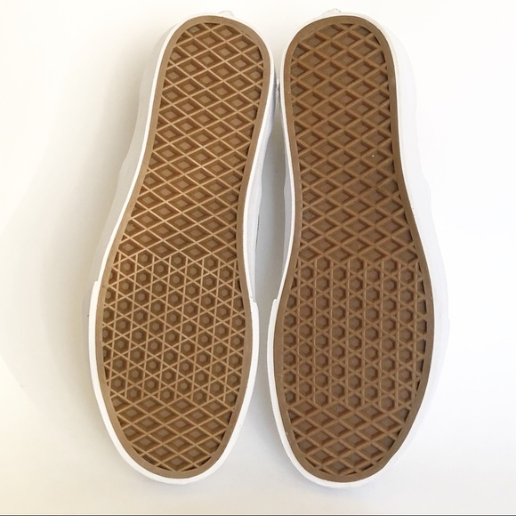 Vans Classic Silver Metallic Slip-On Shoes - Picture 7 of 8